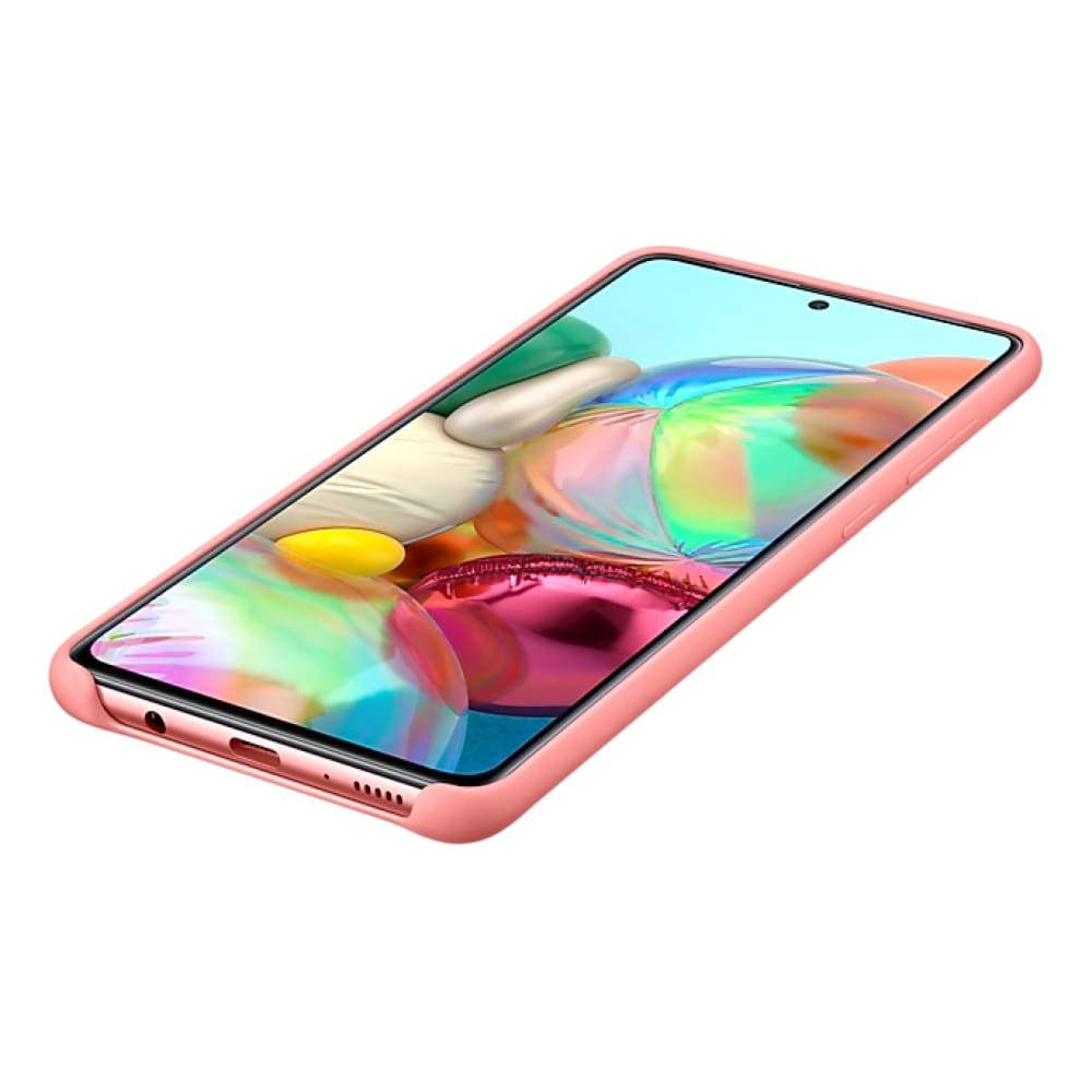 Samsung Galaxy A71 Silicone Cover - Pink - Accessories