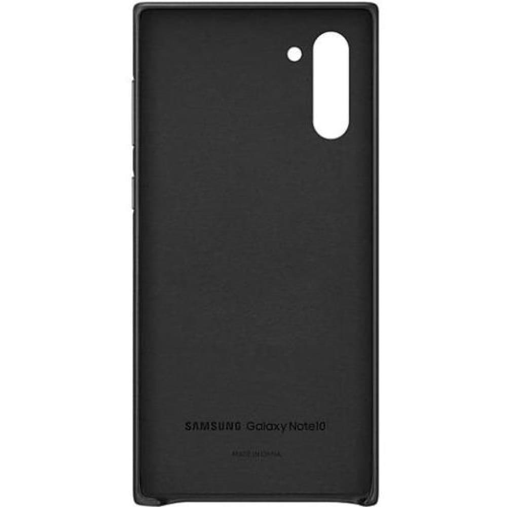 Samsung Galaxy Note 10 Leather Cover case - Black - Accessories