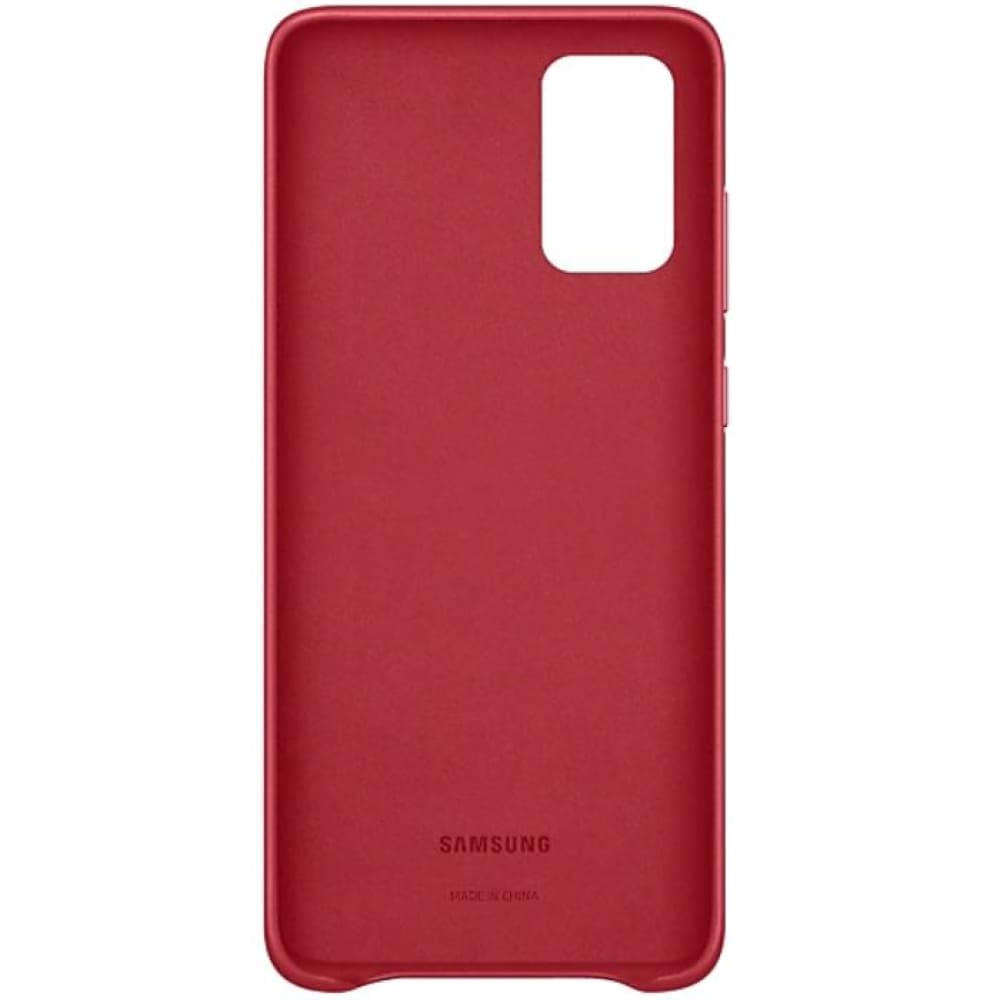 Samsung Galaxy S20+ Leather Cover - Red - Accessories