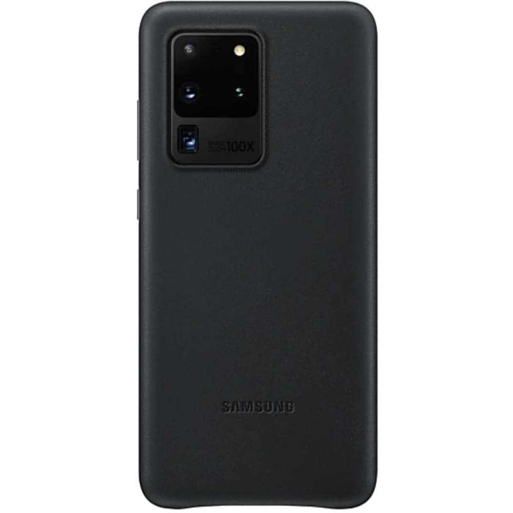 Samsung Galaxy S20 Ultra Leather Cover - Black - Accessories