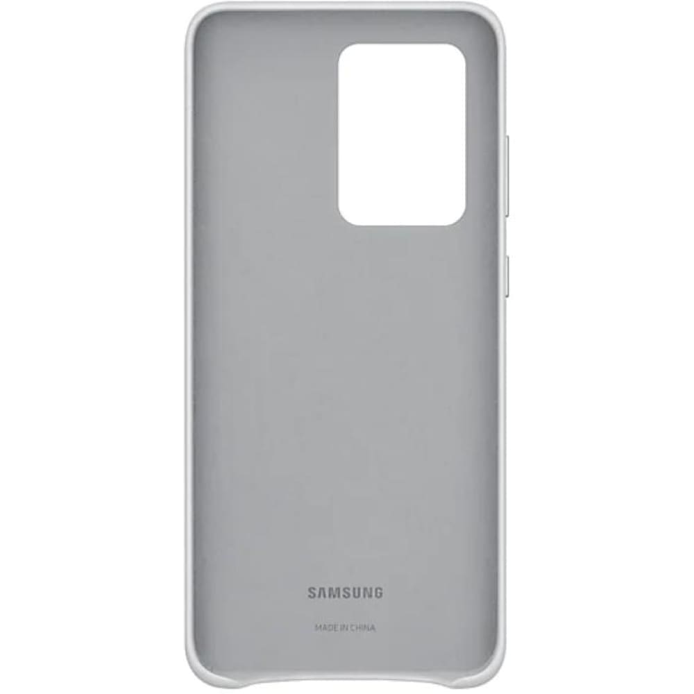 Samsung Galaxy S20 Ultra Leather Cover - Silver - Accessories