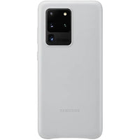 Thumbnail for Samsung Galaxy S20 Ultra Leather Cover - Silver - Accessories