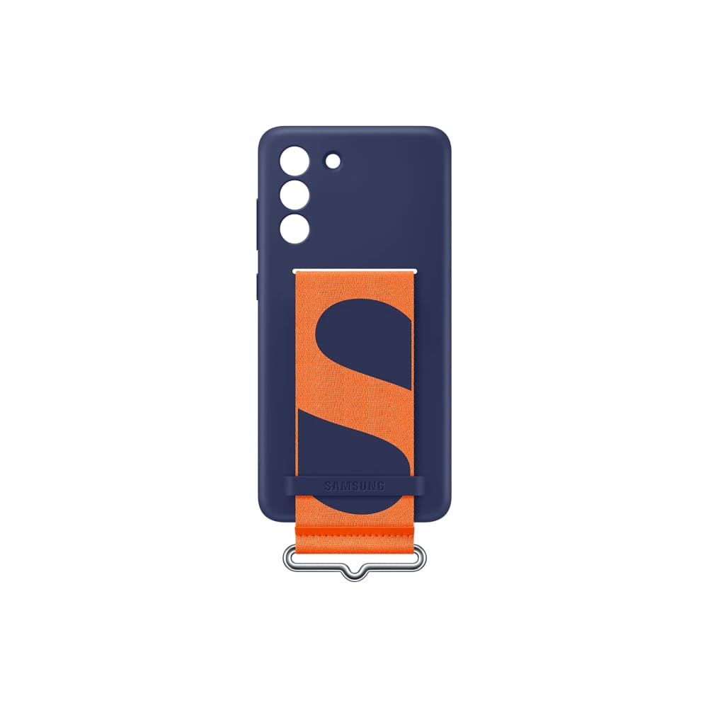 Samsung Galaxy S21 FE Silicone Cover with Strap - Navy - Accessories