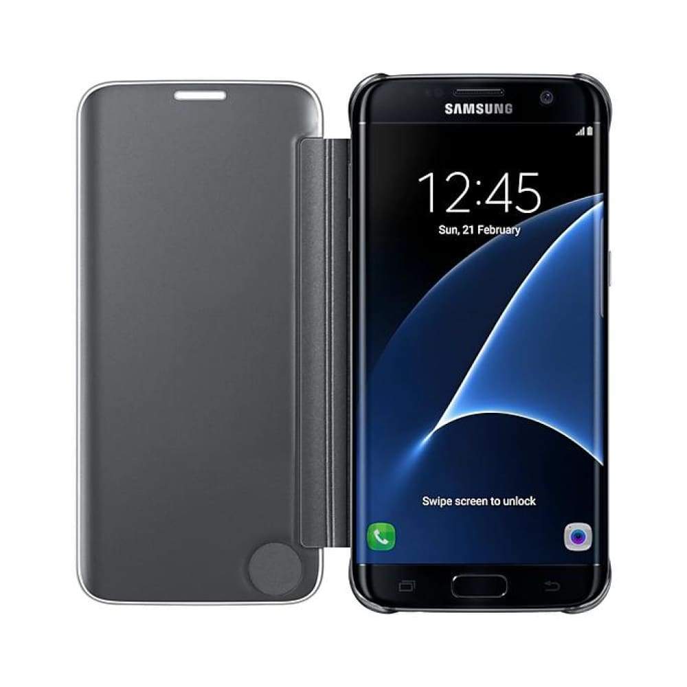 Samsung Galaxy S7 Edge Clear View Cover - Black - CE