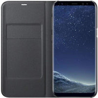 Thumbnail for Samsung Galaxy S8 Plus LED Flip Cover - Black - Accessories