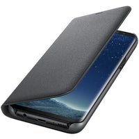Thumbnail for Samsung Galaxy S8 Plus LED Flip Cover - Black - Accessories