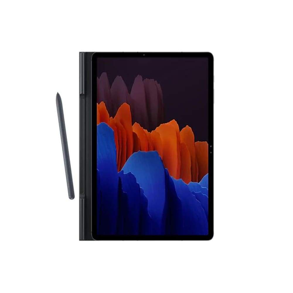 Samsung Galaxy Tab S7+ Book Cover - Mystic Black - Accessories