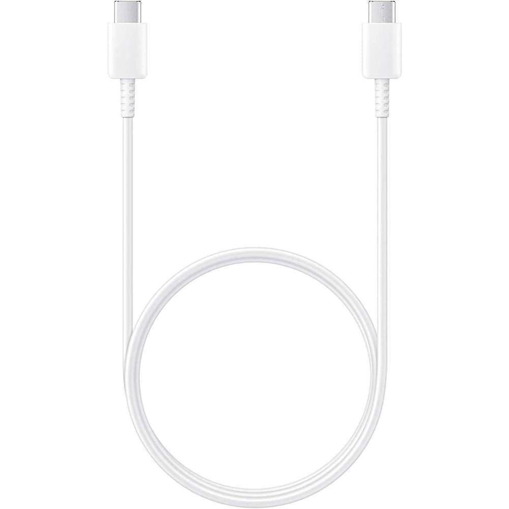 Samsung Genuine USB-C to USB-C Fast Charging Cable - 100W - White - Accessories