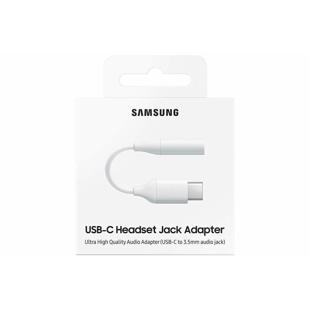 Samsung Headset Adaptor - USB-C to 3.5mm - White - Accessories