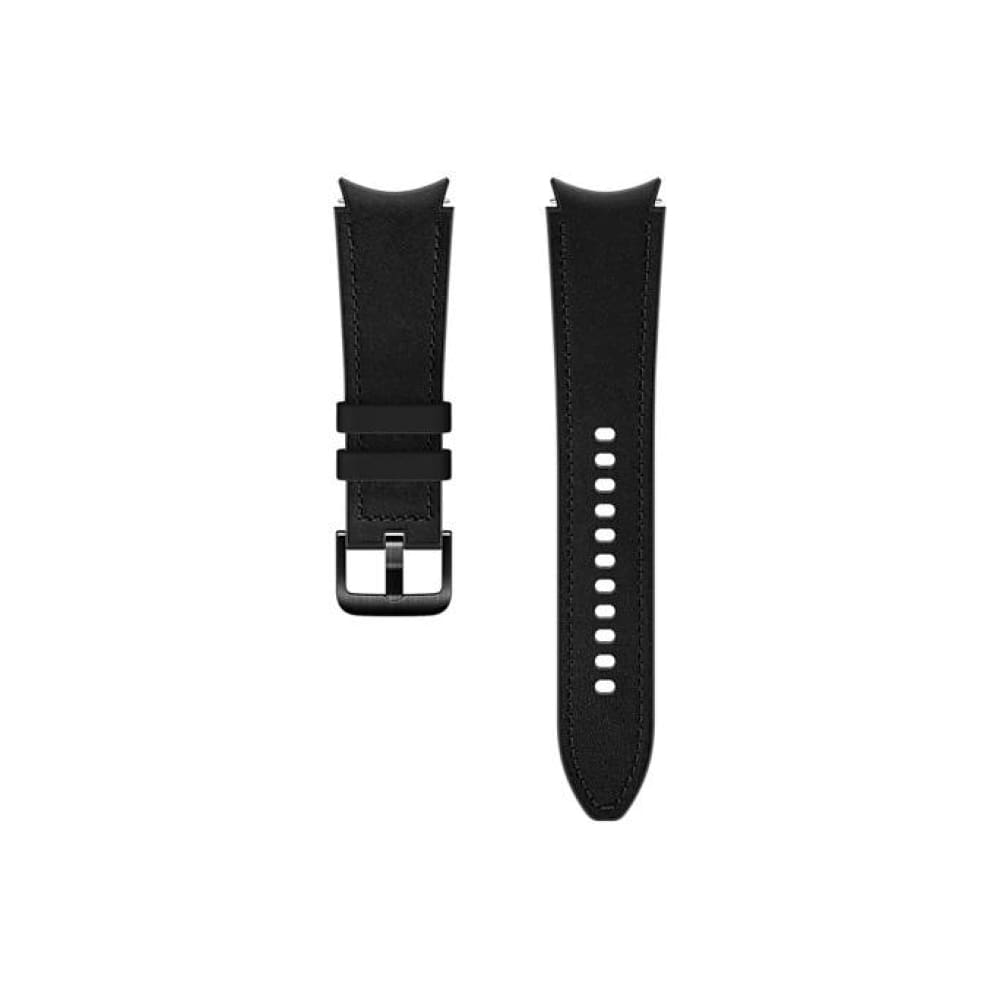 Samsung Hybrid Leather Band for Galaxy Watch4 (20mm M/L) - Black - Accessories