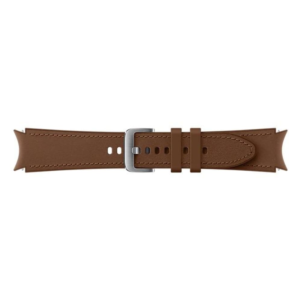 Samsung Hybrid Leather Band for Galaxy Watch4 (20mm M/L) - Camel - Accessories