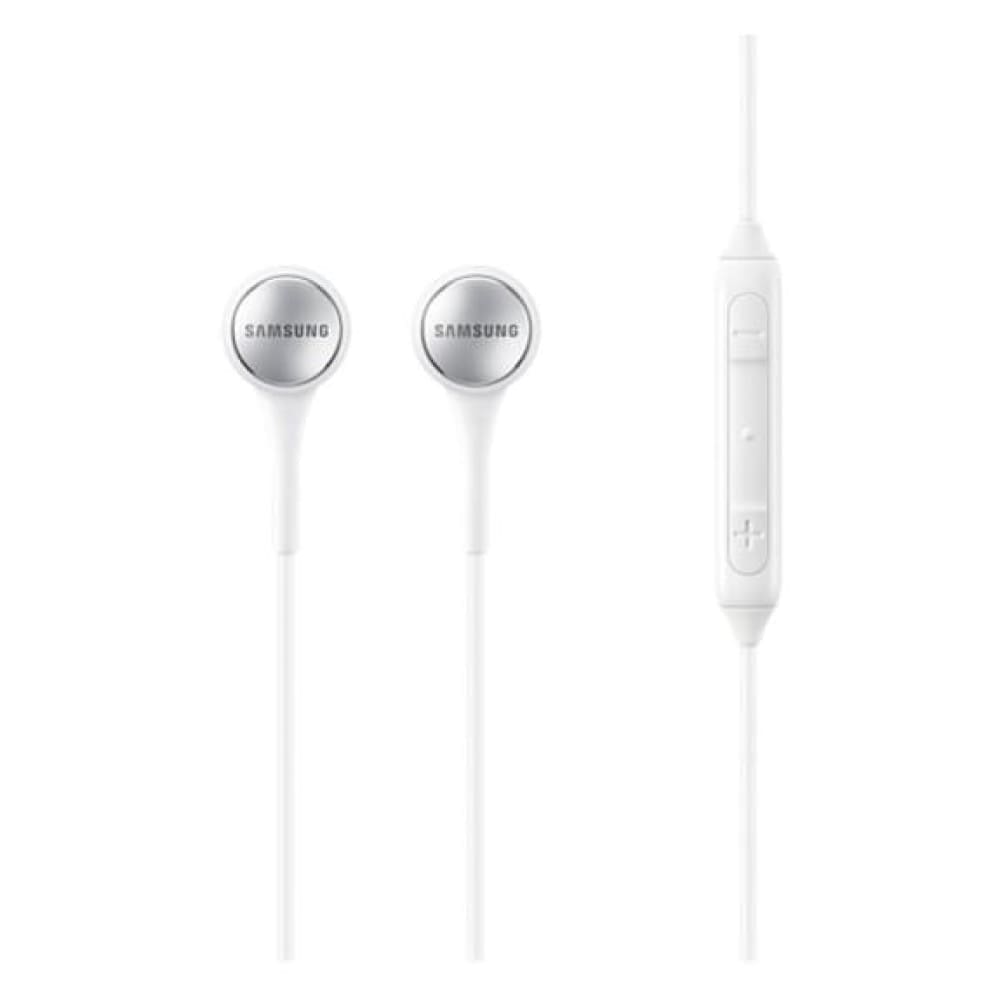 Samsung In-ear Clutter-free 3 Button Wired Earphones Headset 3.5mm Jack - White - Earbuds