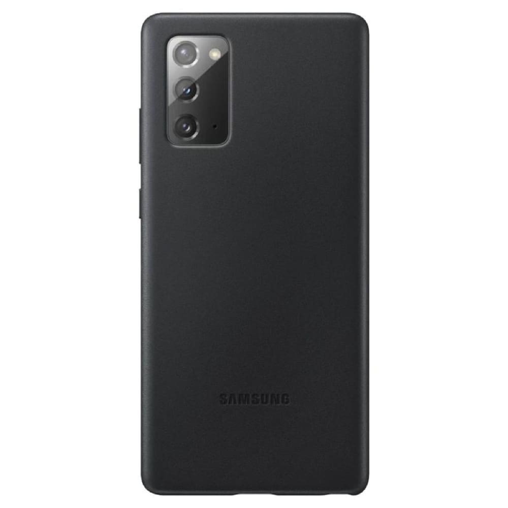 Samsung Leather Cover Case For Galaxy Note20 - Black - Accessories