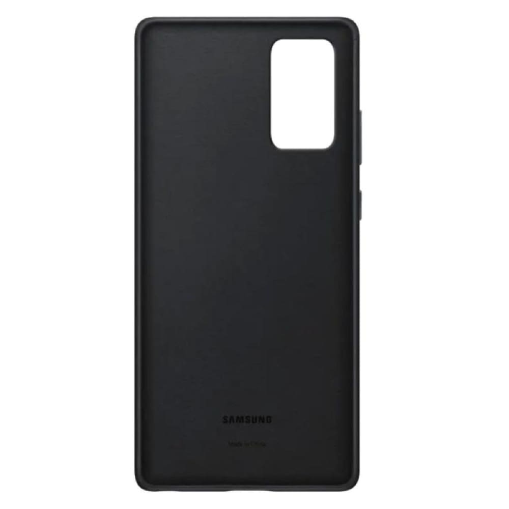 Samsung Leather Cover Case For Galaxy Note20 - Black - Accessories