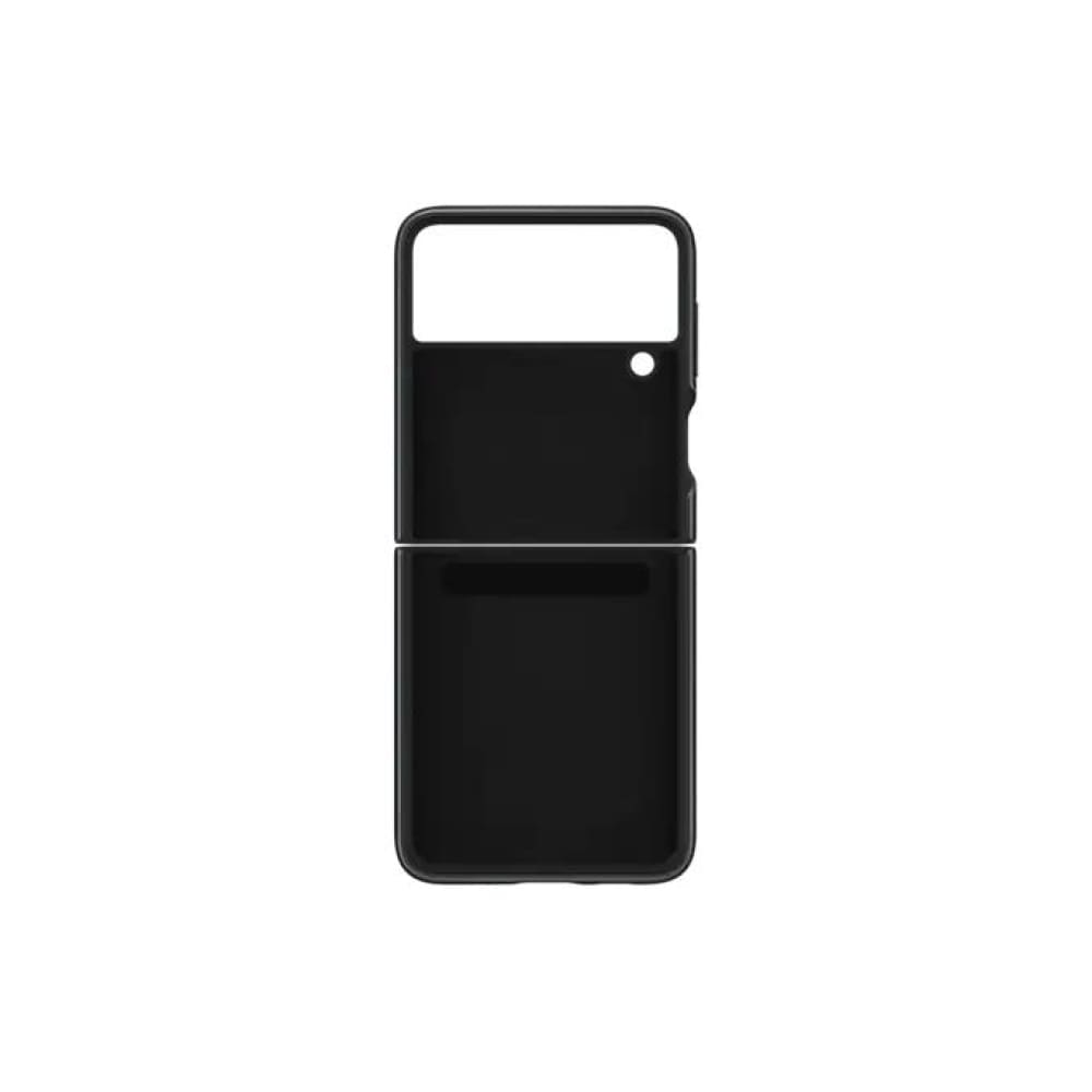 Samsung Leather Cover for Galaxy Flip 3 - Black - Accessories