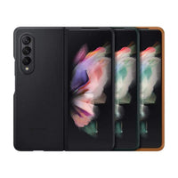 Thumbnail for Samsung Leather Cover for Galaxy Fold 3 - Camel - Accessories