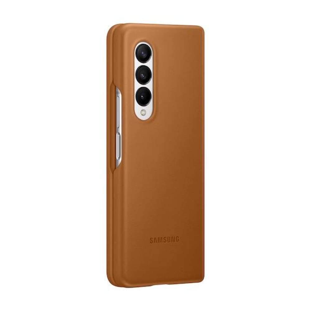 Samsung Leather Cover for Galaxy Fold 3 - Camel - Accessories