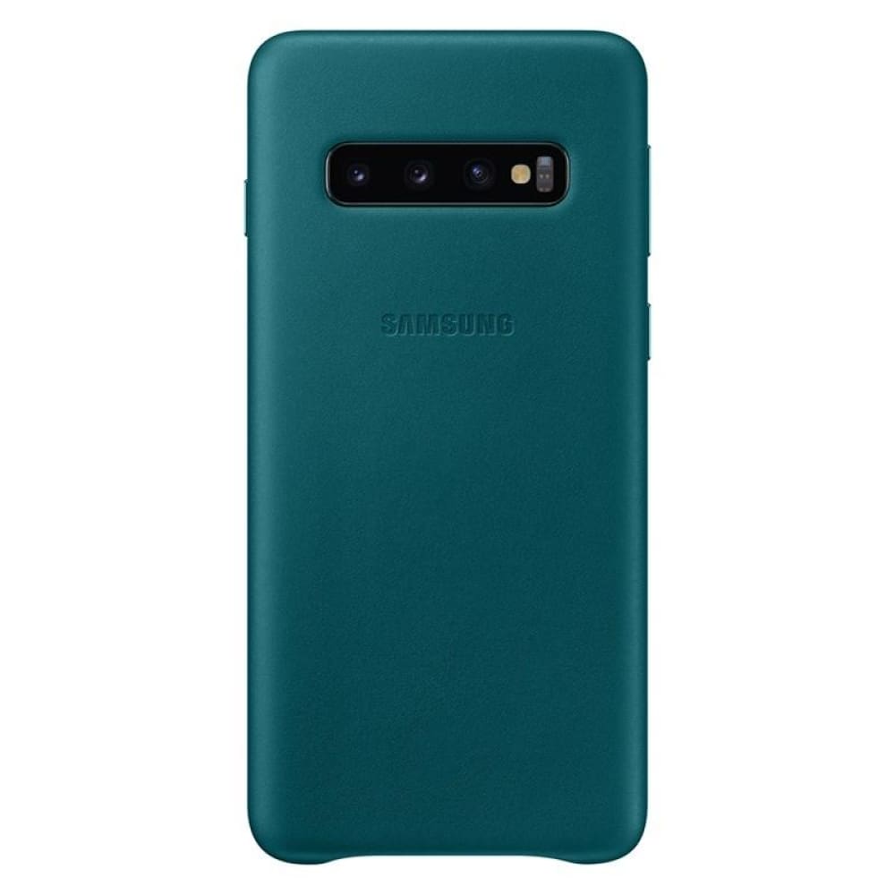 Samsung Leather Cover suits Galaxy S10 (6.1) - Green - Accessories
