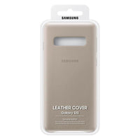 Thumbnail for Samsung Leather Cover suits Galaxy S10 (6.1) - Grey - Accessories