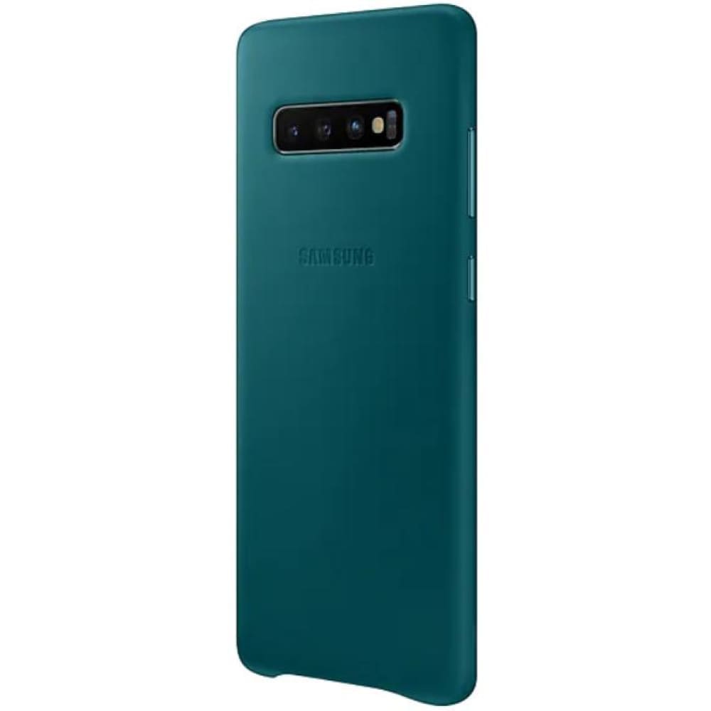 Samsung Leather Cover suits Galaxy S10+ (6.4) - Green - Accessories