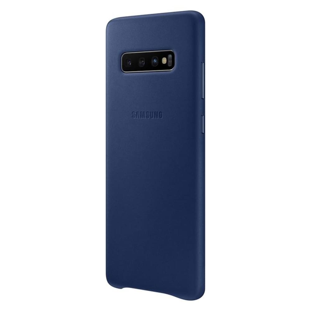 Samsung Leather Cover suits Galaxy S10+ (6.4) - Navy - Accessories