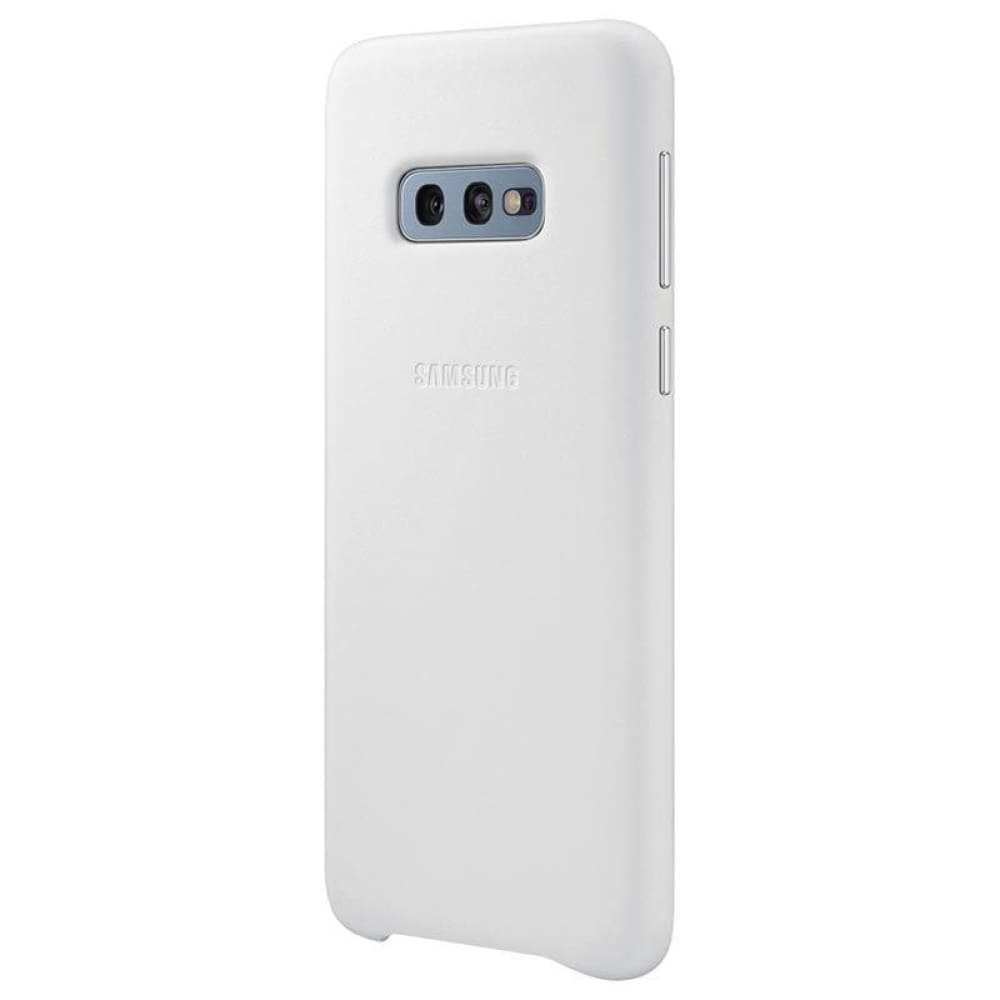 Samsung Leather Cover suits Galaxy S10e (5.8) - White - Accessories