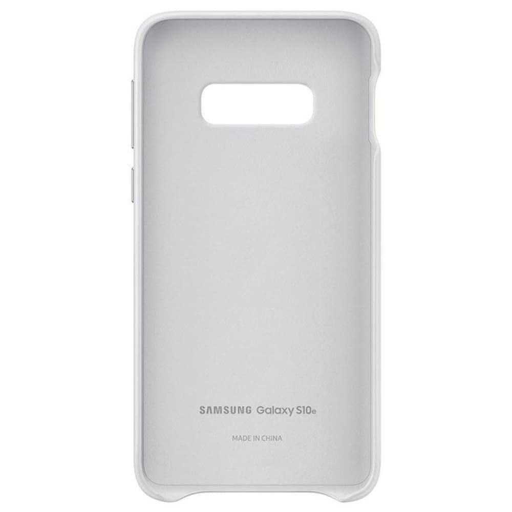 Samsung Leather Cover suits Galaxy S10e (5.8) - White - Accessories