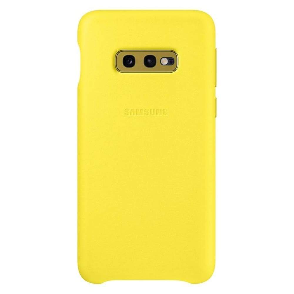 Samsung Leather Cover suits Galaxy S10e (5.8) - Yellow - Accessories