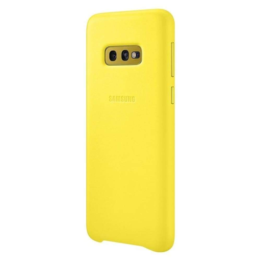 Samsung Leather Cover suits Galaxy S10e (5.8) - Yellow - Accessories