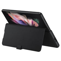Thumbnail for Samsung Leather Flip Cover for Galaxy Fold 3 - Black - Accessories