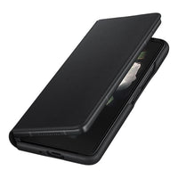 Thumbnail for Samsung Leather Flip Cover for Galaxy Fold 3 - Black - Accessories