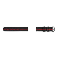 Thumbnail for Samsung Premium Nato Strap Black/Red - Gear Sport - Accessories