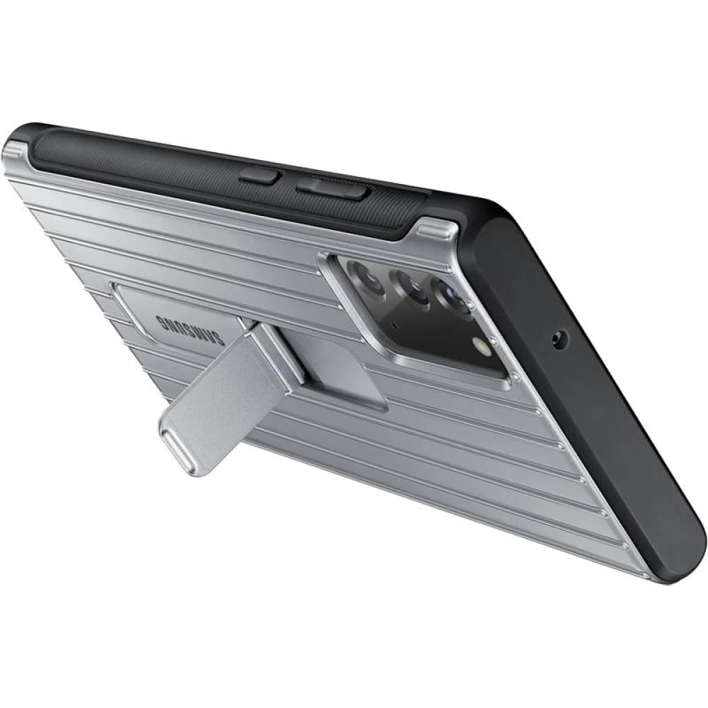 Samsung Protective Stand Cover for Galaxy Note 20 - Silver - Accessories