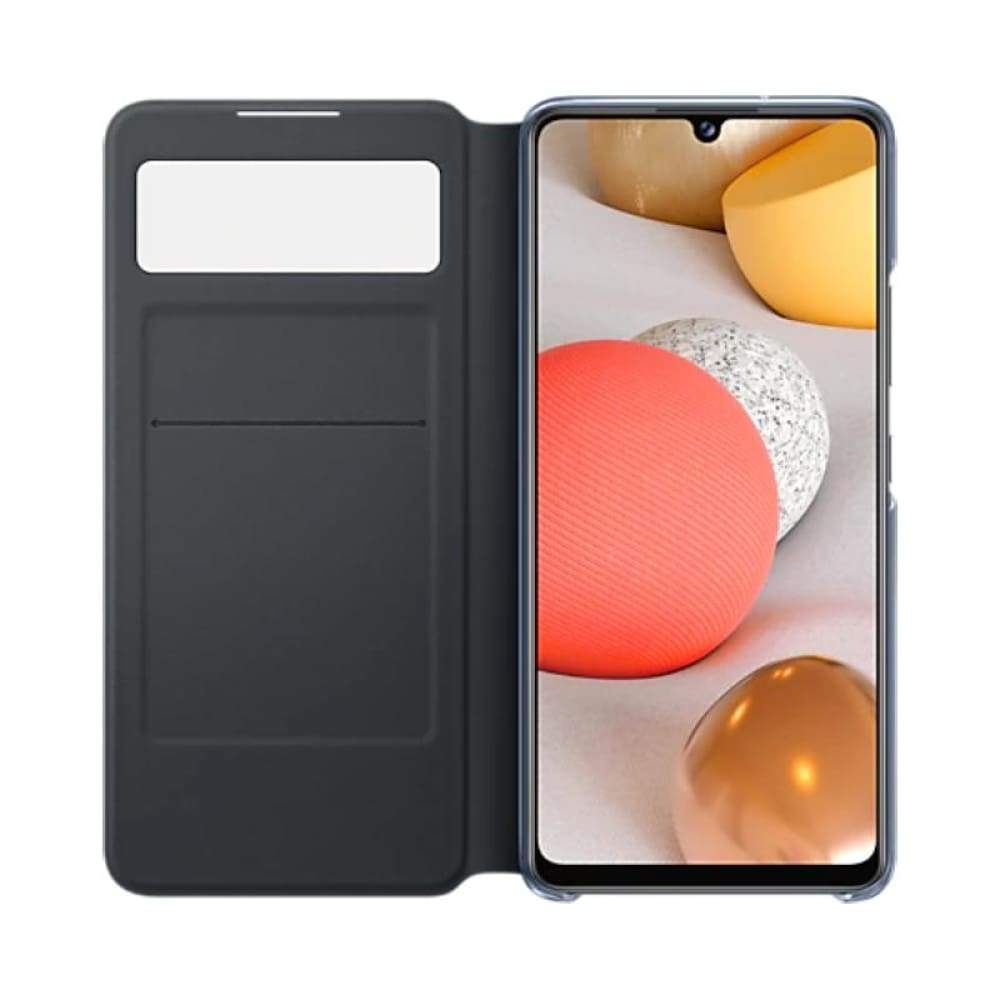 Samsung S View Wallet Cover Case Suit For Galaxy A42 5G - Black - Accessories