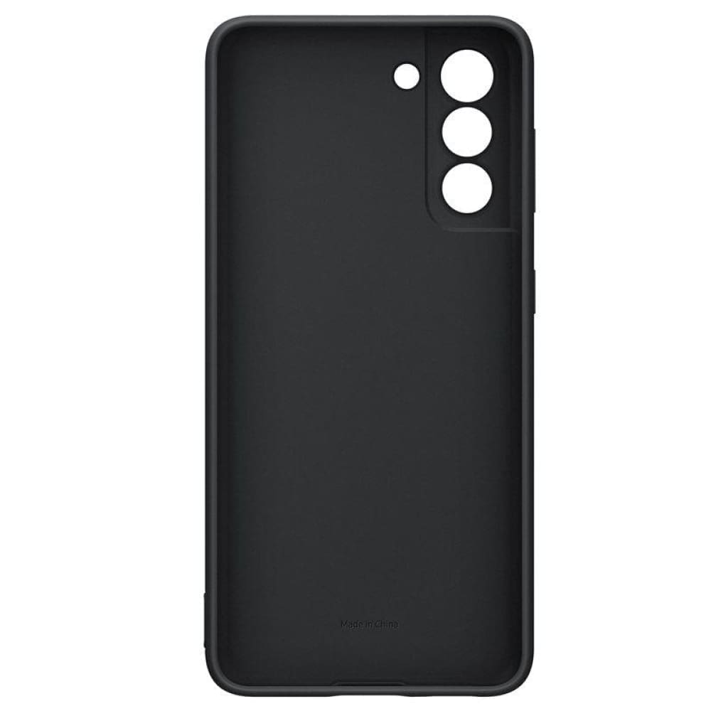 Samsung Silicon Cover Case for Galaxy S21 - Black - Accessories