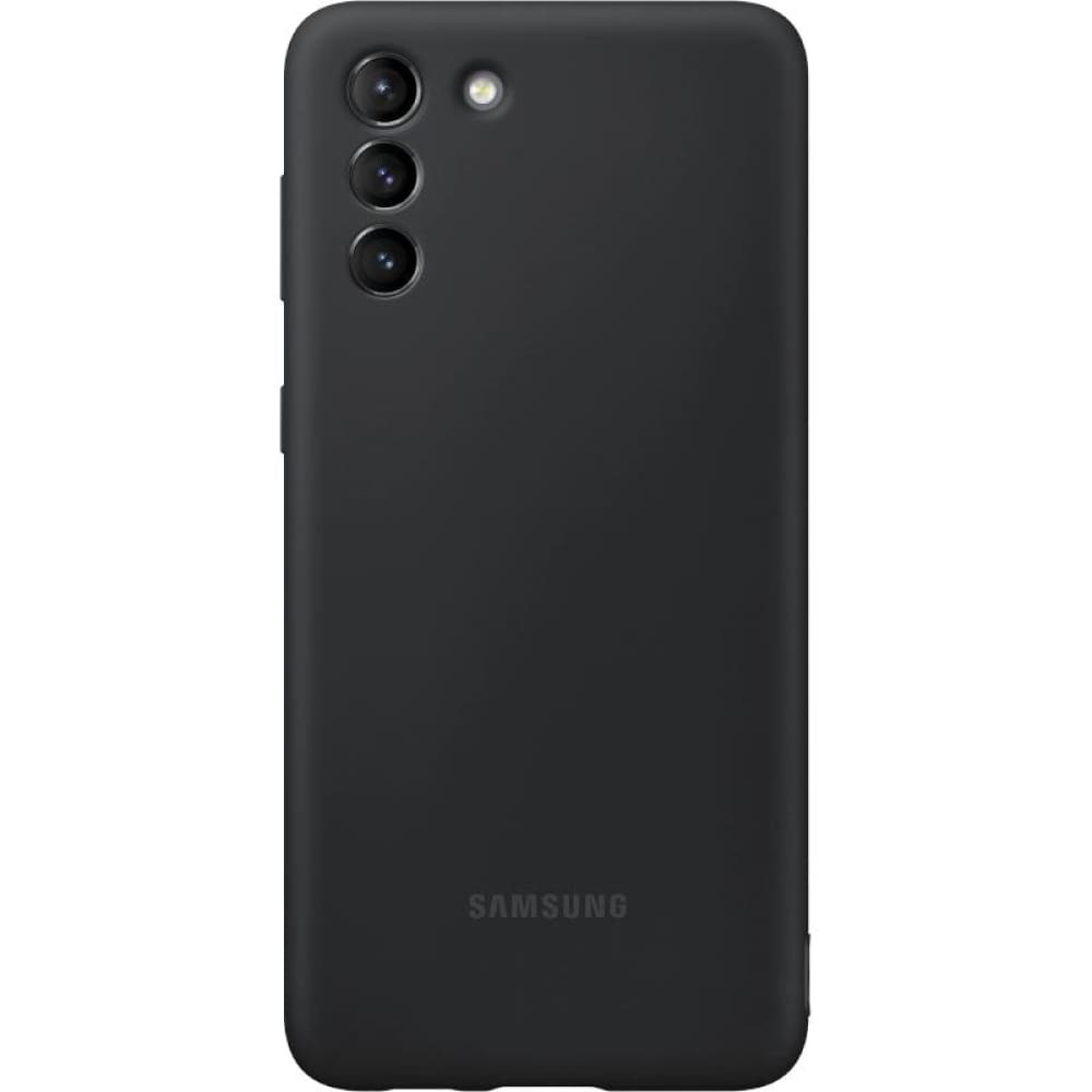 Samsung Silicon Cover Case for Galaxy S21+ - Black - Accessories