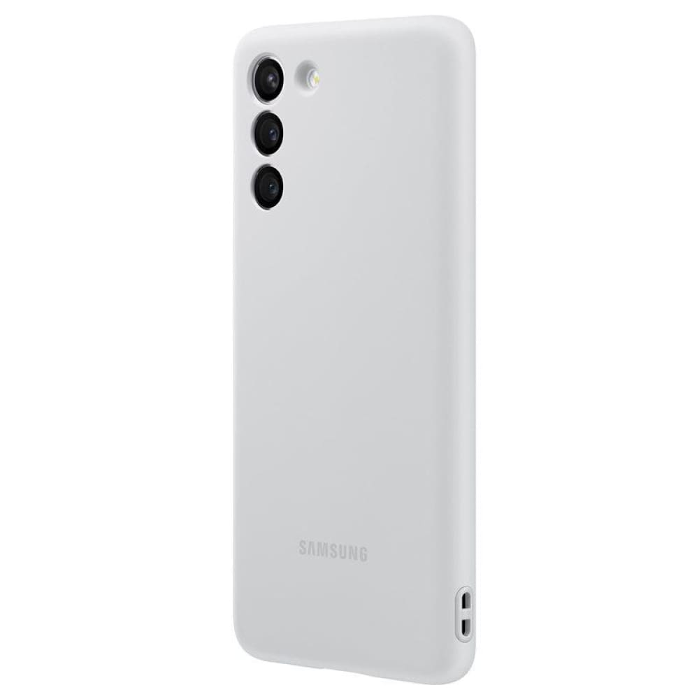 Samsung Silicon Cover Case for Galaxy S21 - Grey - Accessories