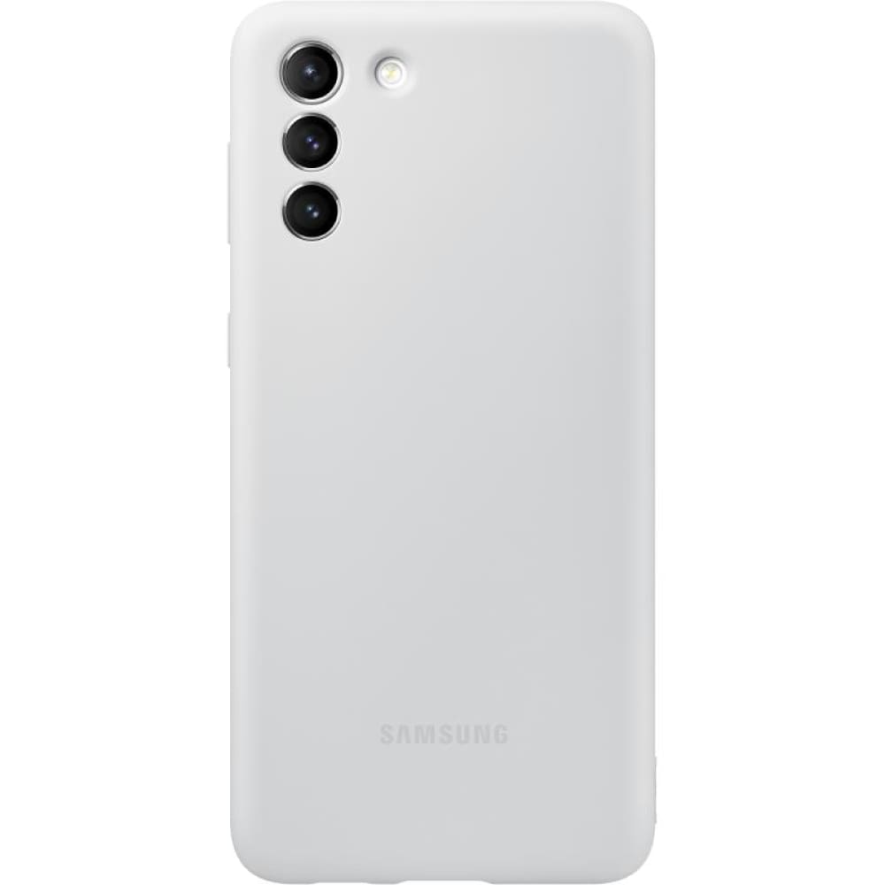 Samsung Silicon Cover Case for Galaxy S21+ - Grey - Accessories
