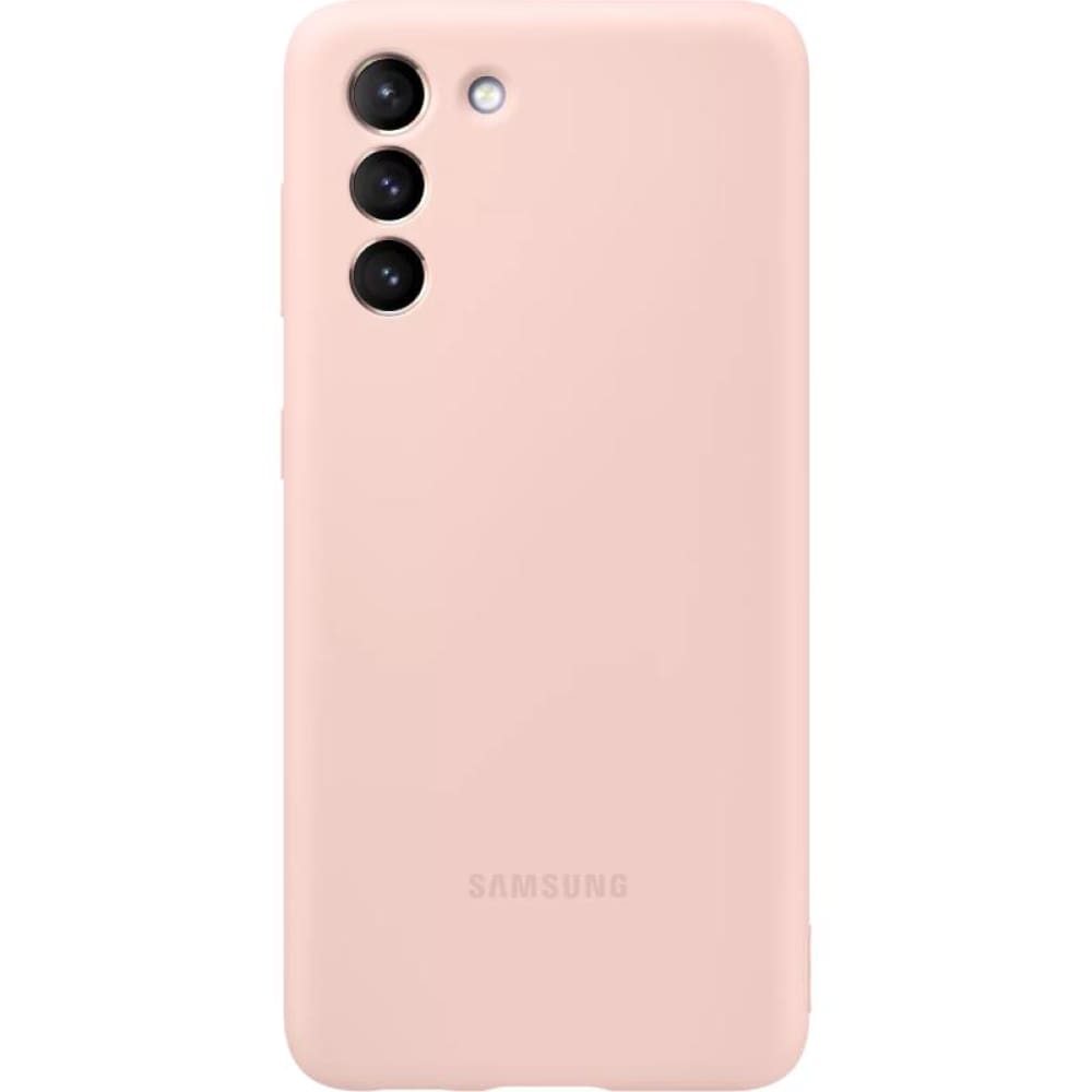 Samsung Silicon Cover Case for Galaxy S21 - Pink - Accessories