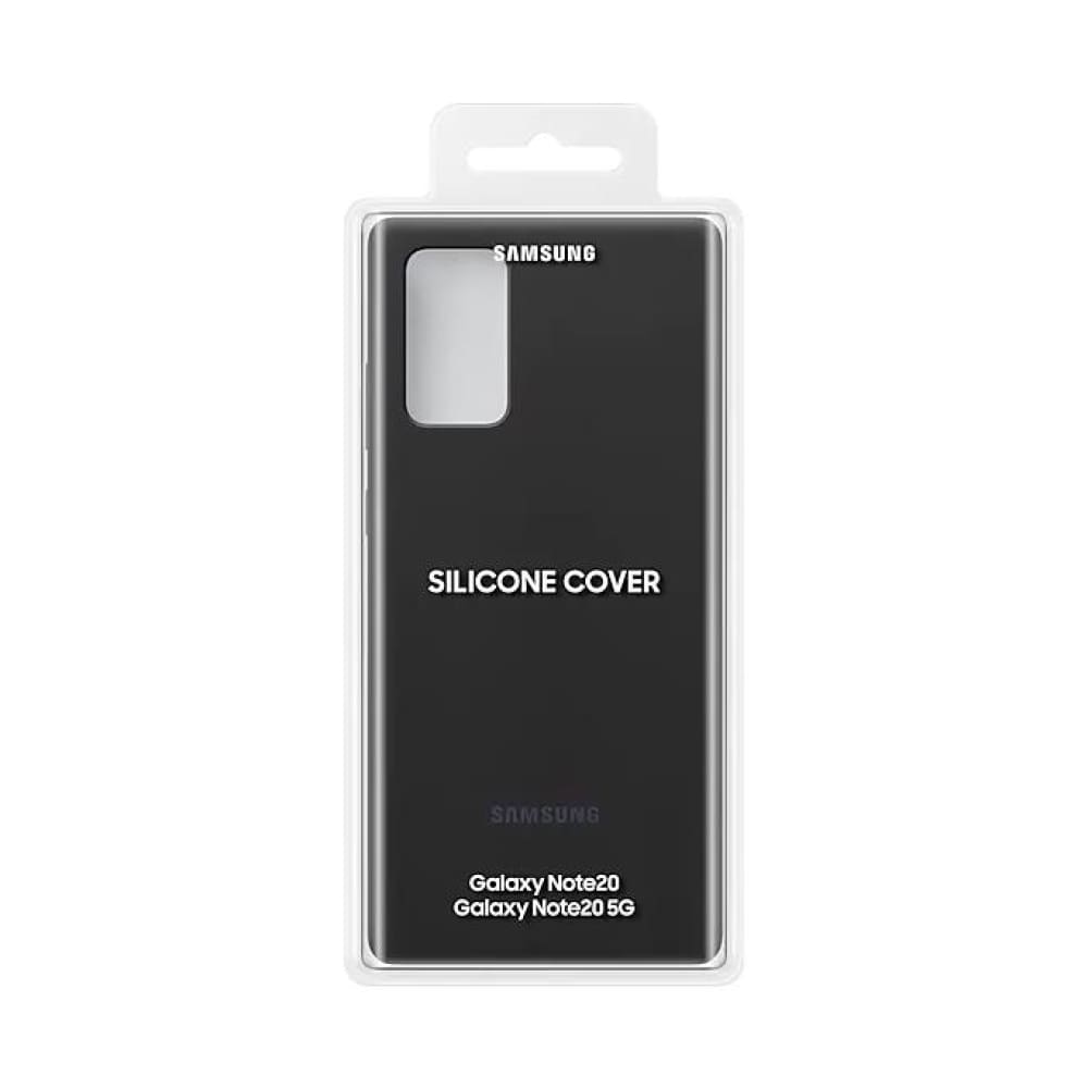 Samsung Silicone Cover Case Suit for Galaxy Note 20 - Black - Accessories