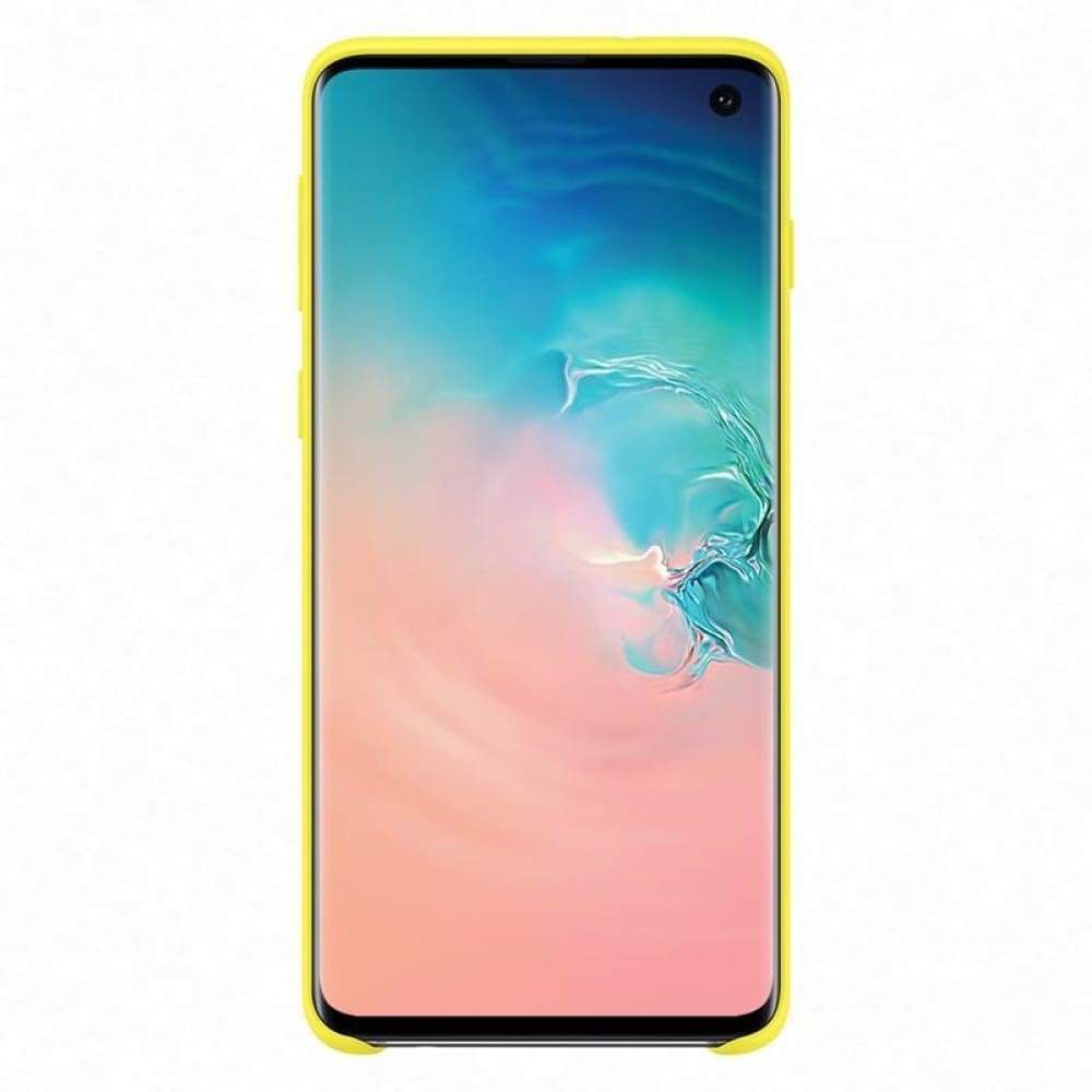 Samsung Silicone Cover suits Galaxy S10 (6.1) - Yellow - Accessories
