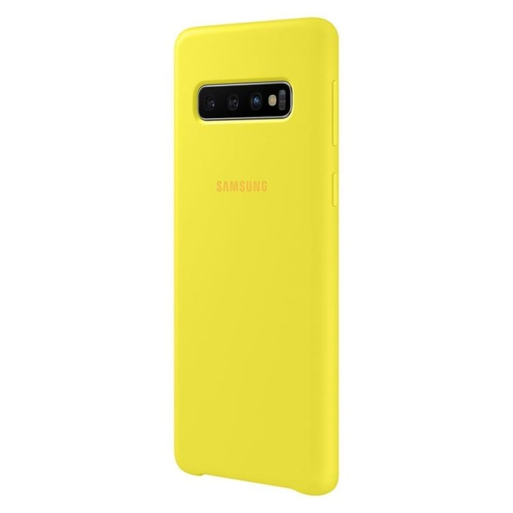 Samsung Silicone Cover suits Galaxy S10 (6.1) - Yellow - Accessories