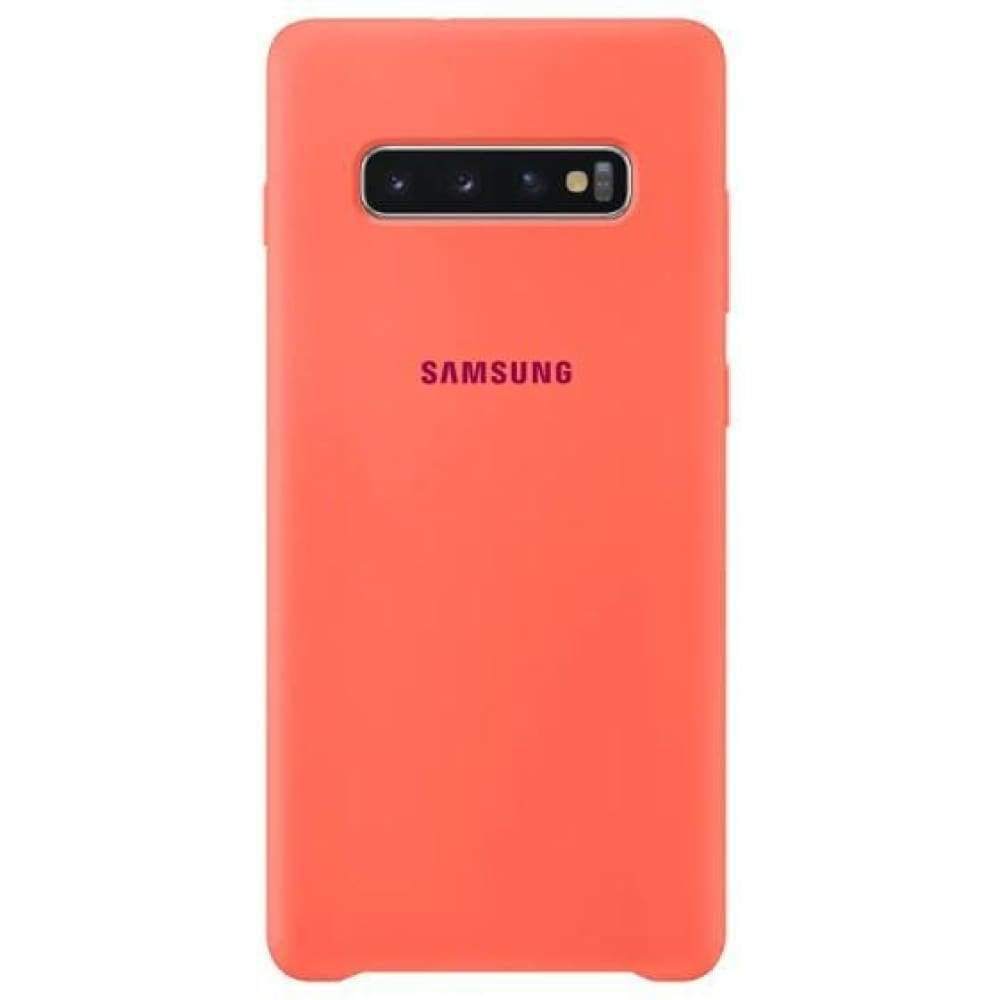 Samsung Silicone Cover suits Galaxy S10+ (6.4) - Berry Pink - Accessories