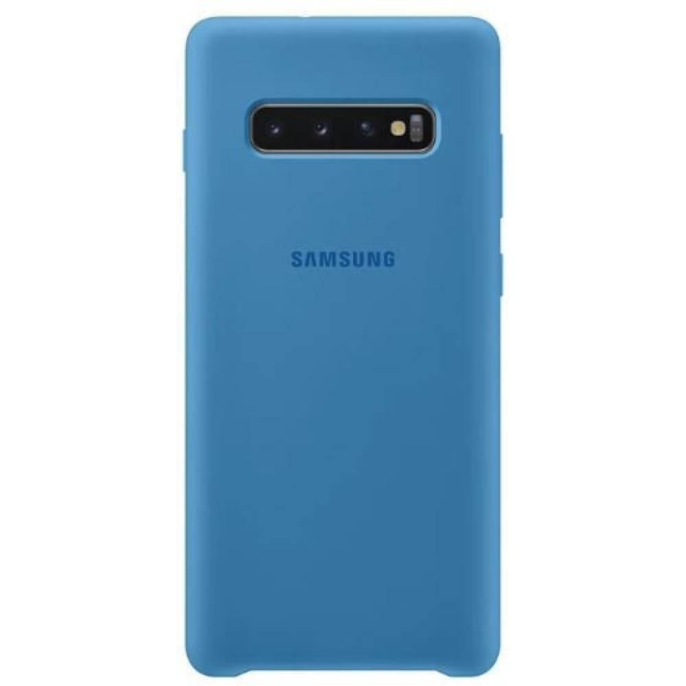 Samsung Silicone Cover suits Galaxy S10+ (6.4) - Blue - Accessories