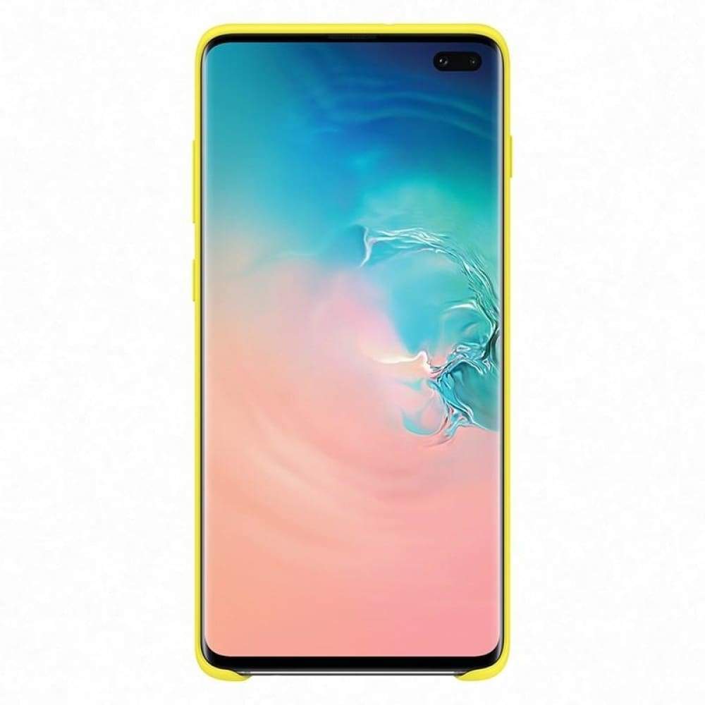 Samsung Silicone Cover suits Galaxy S10+ (6.4) - Yellow - Accessories