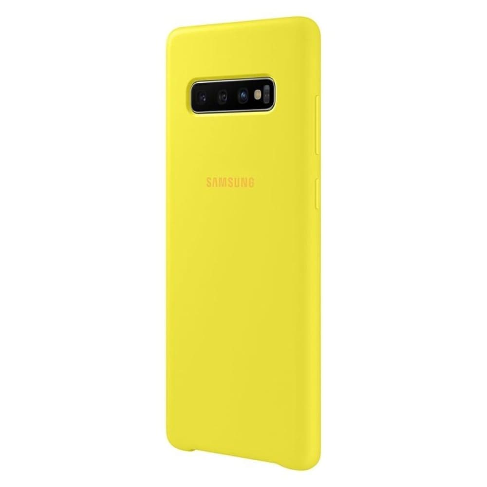 Samsung Silicone Cover suits Galaxy S10+ (6.4) - Yellow - Accessories