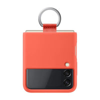 Thumbnail for Samsung Silicone Cover With Ring for Galaxy Flip 3 - Coral - Accessories