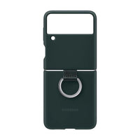 Thumbnail for Samsung Silicone Cover With Ring for Galaxy Flip 3 - Green - Accessories