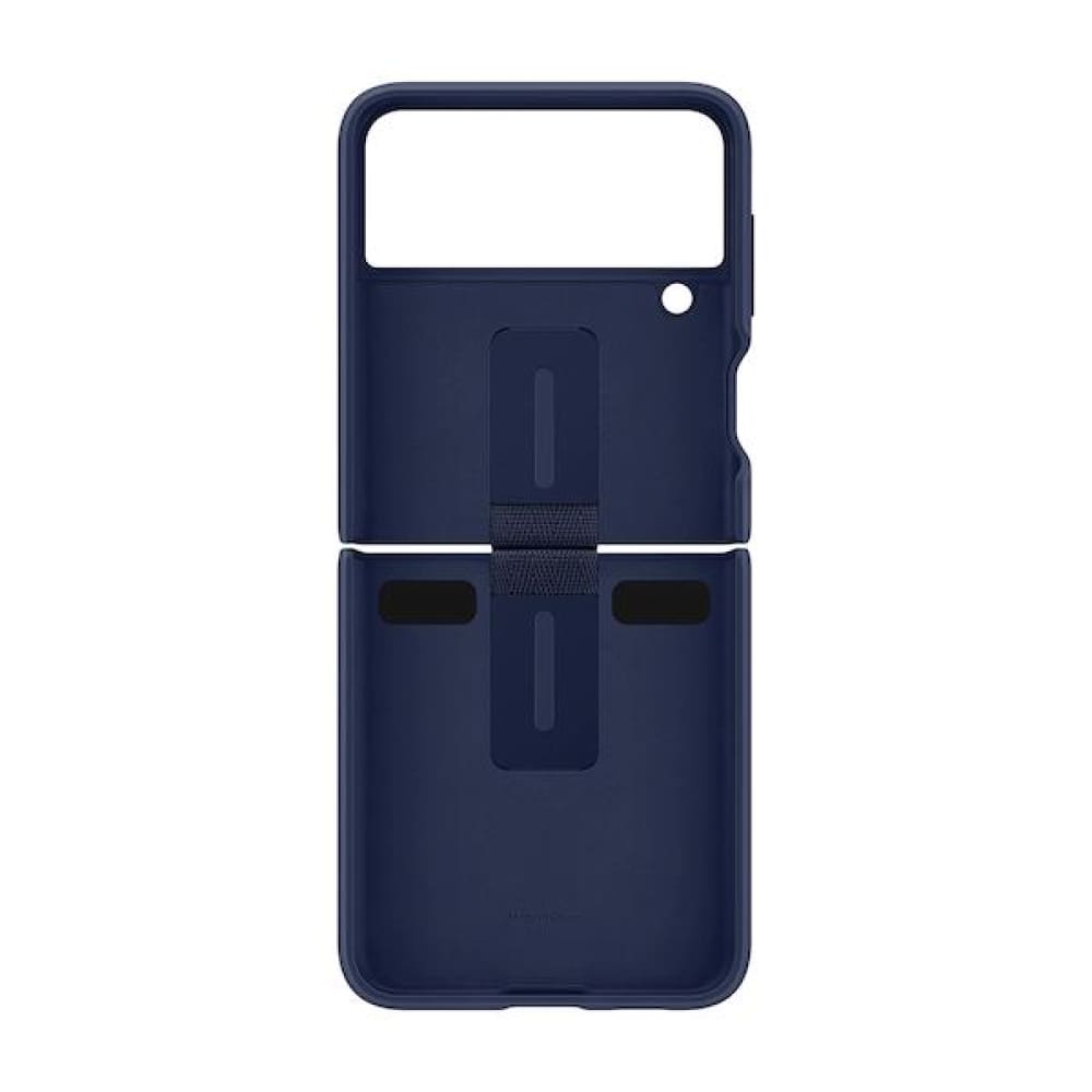 Samsung Silicone Cover With Ring for Galaxy Flip 3 - Navy - Accessories