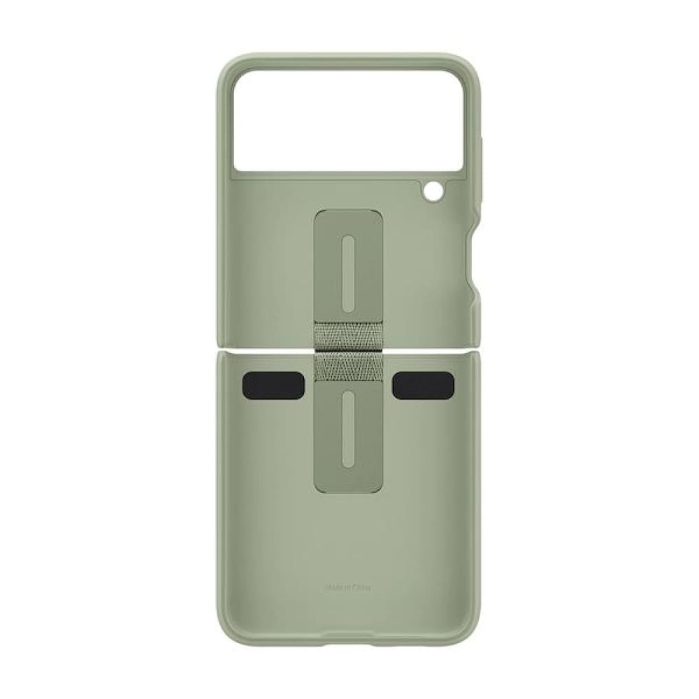 Samsung Silicone Cover With Ring for Galaxy Flip 3 - Olive Green - Accessories